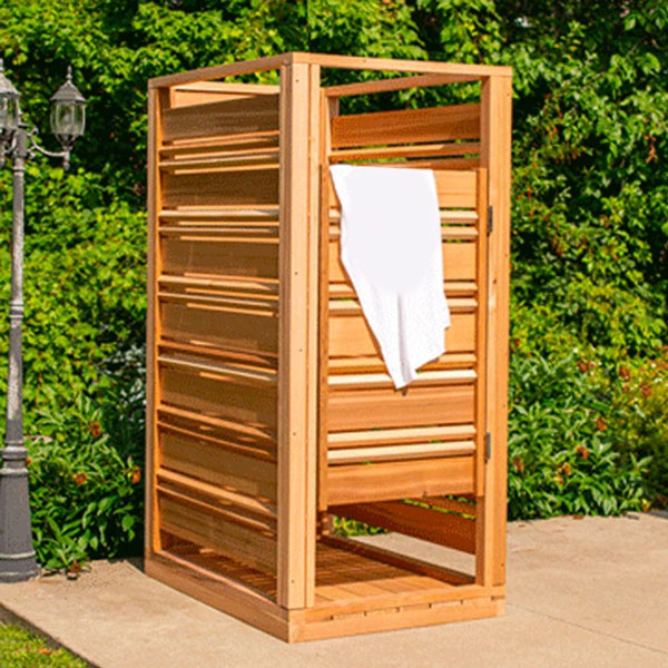 Cloudburst Outdoor Shower - Clear Red Cedar