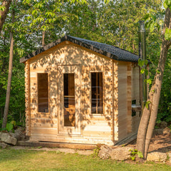 CT Georgian Cabin Electric Heater Sauna with Changeroom