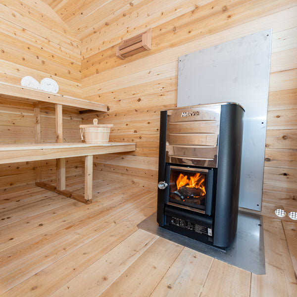 CT Georgian Cabin Wooden Heater Sauna